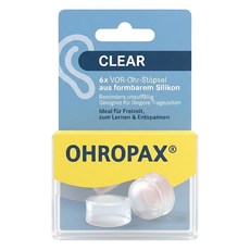 OHROPAX 安耳悠 CLEAR 矽膠耳塞 透明色, 3組, 1盒