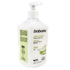 Babaria 蘆薈洗手液 滋潤呵護您的肌膚 500ml 100%純素, 1瓶