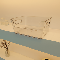 Lumishell 透明塑膠開口式零食整理收納盒, 單一顏色, 1個