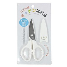 食物料理剪 帶刀套, 白色, 3支