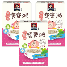 QUAKER 桂格 無添加寶寶粥 5個月以上 4入, 豬肉鮮蔬, 600g, 3盒