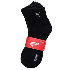 푸마 에어로실버 중목 양말, 블랙, 4개