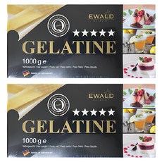 愛唯 EWALD 德國高級吉利丁片 1kg, 2盒