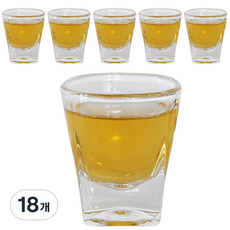 方形烈酒杯, 18個, 單一顏色