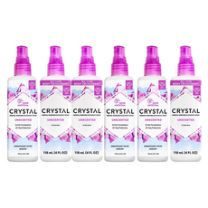 크리스탈 데오드란트 스프레이 무향, 118ml, 6개