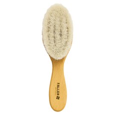 FALLER 芙樂森 詠木香 柔軟山羊毛溫和嬰兒用髮梳 按摩/潔顏/乾刷 德國製, 單一顏色, 1支