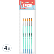 Awesome Painting 水彩壓克力兩用圓頭筆 ROUND 5入, 12號, 4個