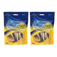 TWISTIX 特緹斯 雙色螺旋潔牙骨 S號短支(長7cm 直徑1.3cm) 14個, 2包