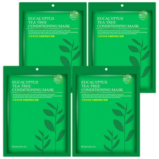 BIO FUTURE 苾菲絲 尤加利茶樹淨膚調理隱形面膜 軟化角質 調理毛孔, 1片, 4包