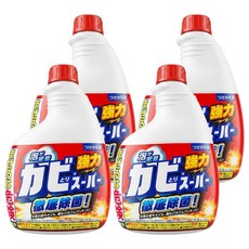 Mitsuei 浴廁除霉噴霧補充瓶 4瓶, 400ml, 1組