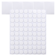 Koname 高強度圓形雙面膠帶 4W138 15mm 80片, 6個, 透明