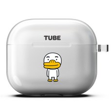 Wi Friends AirPods 3圖案印花透明耳機保護殼, 單品, Stand Tube