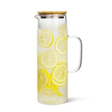 Mir Korea Happy Brew 耐熱玻璃刻度水瓶, 1.4L, 單一顏色, 1個