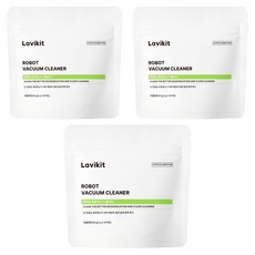 La vikit 錠狀掃地機器人清潔劑, 3個, 60g