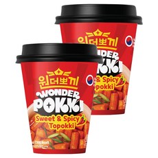 Samsiokki Wonder Bbokki 香辣杯裝辣炒年糕, 120g, 2個