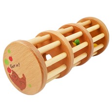 WOODY PUDDY 滾珠木塔 訓練手眼協調能力 激發手指關節運用及視覺神經的發展, 1組, 天然木材 原木色