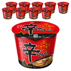 신라면 큰사발면 114g, 10개