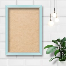 寶石十字繡布藝畫框, 1個, 現代藍