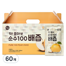 미쁨생활건강 딱좋아 순수100 배즙, 90ml, 60개
