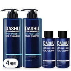 다슈 데일리 한방 두피 골드 두피케어 탈모샴푸 500ml 2p + 50ml 2p 세트, 4세트
