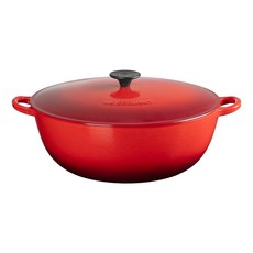 LE CREUSET 媽咪鐵鍋, 櫻桃紅, 1個, 32cm