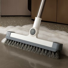 노베아 2in1 v컷팅 욕실 화장실 청소솔, 화이트, 1개