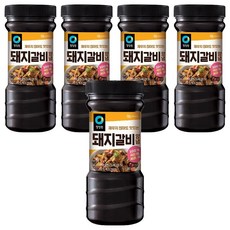 청정원 전통 돼지갈비양념, 840g, 5개