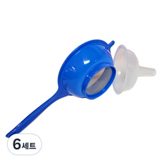 스테인리스망 여과기 + 깔대기 소형 세트, 랜덤 발송, 6세트