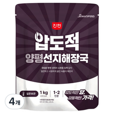 진한식품 압도적 양평선지해장국, 1kg, 4개