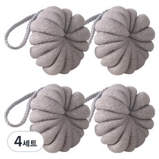 리예 버블 샤워볼, 4세트, 4개입, 그레이