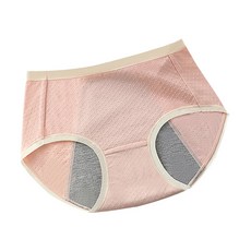 bebehome 5A石墨烯抗菌加寬加大防漏生理內褲 XL, 47%黏纖 46%棉布 5%氨綸, 粉紅色