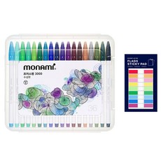 Monami Pros Pen 36 色 + Tucobi 旗 9 色小, 混合色, 1套