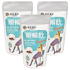 FOODHO 食在美好 順暢飲, 柳橙·洛神·決明子, 無糖·無咖啡因·天然無添加, 獨創二段式低溫烘焙, 保留營養, PLA玉米纖維立體茶包, 4.5g, 10包, 3袋