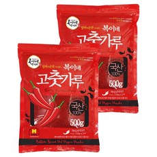 복이네먹거리 국산 고추가루 보통맛 반찬 찜용, 500g, 2개