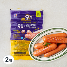 주부9단 육즙가득 프랑크 소시지, 490g, 2개