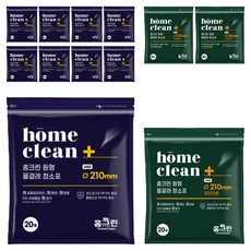 Home Clean 圓形濕拖清潔布 一般型 20片 3包 + 強效去污雙面墊 20片, 3套