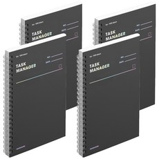 motemote 100天自填式計畫本, 4本, 黑色