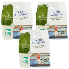 Le guerandais 給宏得 土板天日鹽 細鹽 PE袋, 3個, 500g