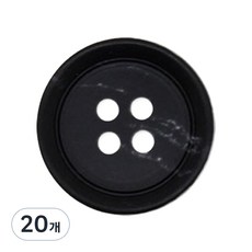 Button King 東大門鈕扣王 1094 N4 鈕扣 20mm, 20個, 黑色09