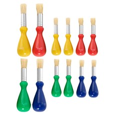 Kes.B 藝術學校 水滴狀幼兒畫筆 4件組, 混合色, 3套