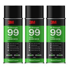 쓰리엠 고강도 99 스프레이 접착제 455ml, 3개