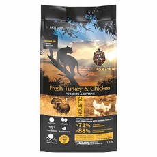 AMBROSIA 安柏希雅 幼貓/成貓適用 無穀鮮肉糧, 1500g, 1袋, 火雞肉 + 雞肉