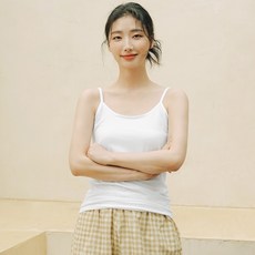 PALAN 女性日常棉質彈性細肩帶背心 3件組