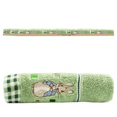 PETER RABBIT 比得兔 刺繡毛巾 FZ-AC3451PR, 12條, 方格 顏色隨機