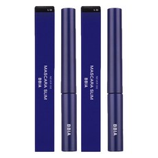 삐아 네버 다이 마스카라 슬림 3ml, 2개, 01호 블랙 핏