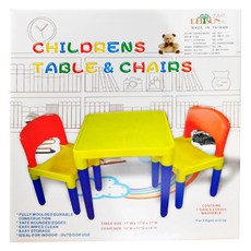 DELSUN 岱森城 兒童桌椅組, 無毒材質 安全環保, 繽紛色彩, 刺激視覺發展, 耐衝擊 PP+HIPS+ABS塑料, 適用年齡3-8歲, 台灣製造, 8101