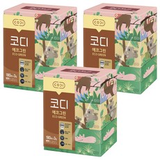 CODI 環保綠色面紙, 180張, 9盒