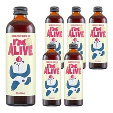 아임얼라이브콤부차 유리병 석류, 1개입, 6개, 315ml