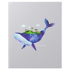 conifer 綠的事務 柔伊插畫Ⅳ 16K插畫系列 26孔孔夾 含內頁, 1本, 鯨之綠洲 藍色