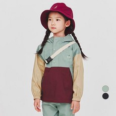 KANGOL KIDS 兒童萊萊克斯內搭刷毛連帽防風外套 OD 0007